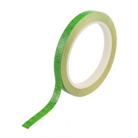 Bicycle Reflective Stickers Security Wheel Rim Decal Tape (GREEN)