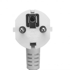 EU PLUG SOCKET 4 OUTLETS WITH EXTENSION CABLE SWITCH (WHITE)