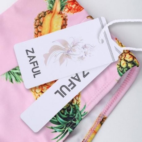 PINEAPPLE PRINT HIGH WAIST BRALETTE BIKINI SET (GREEN)