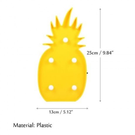 HOME DECORATION PINEAPPLE SHAPE DECORATION LED NIGHT LIGHT TABLE LAMP (YELLOW)