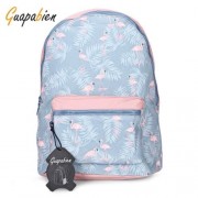 GUAPABIEN PREPPY STYLE PRINT TRAVEL BACKPACK GIRLS SCHOOL BAG (AZURE)