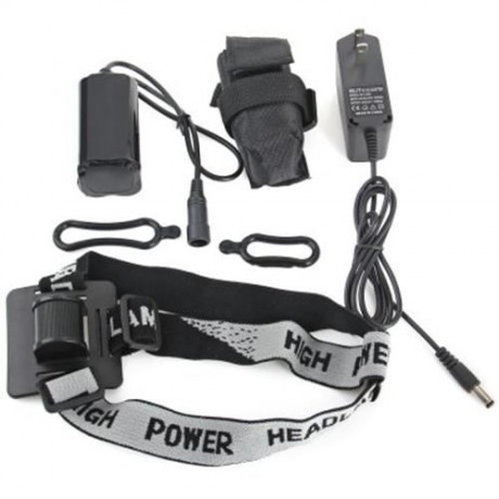 HIGH POWER 3 CREE XM - L T6 LEDS OUTDOOR HEADLIGHT ( 2100LM 4 MODES 18650 BATTERY PACK ) (
