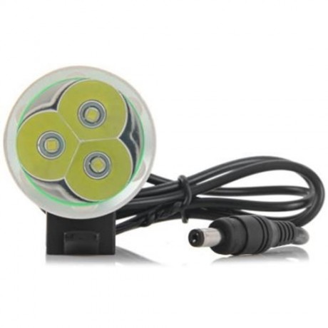 HIGH POWER 3 CREE XM - L T6 LEDS OUTDOOR HEADLIGHT ( 2100LM 4 MODES 18650 BATTERY PACK ) (