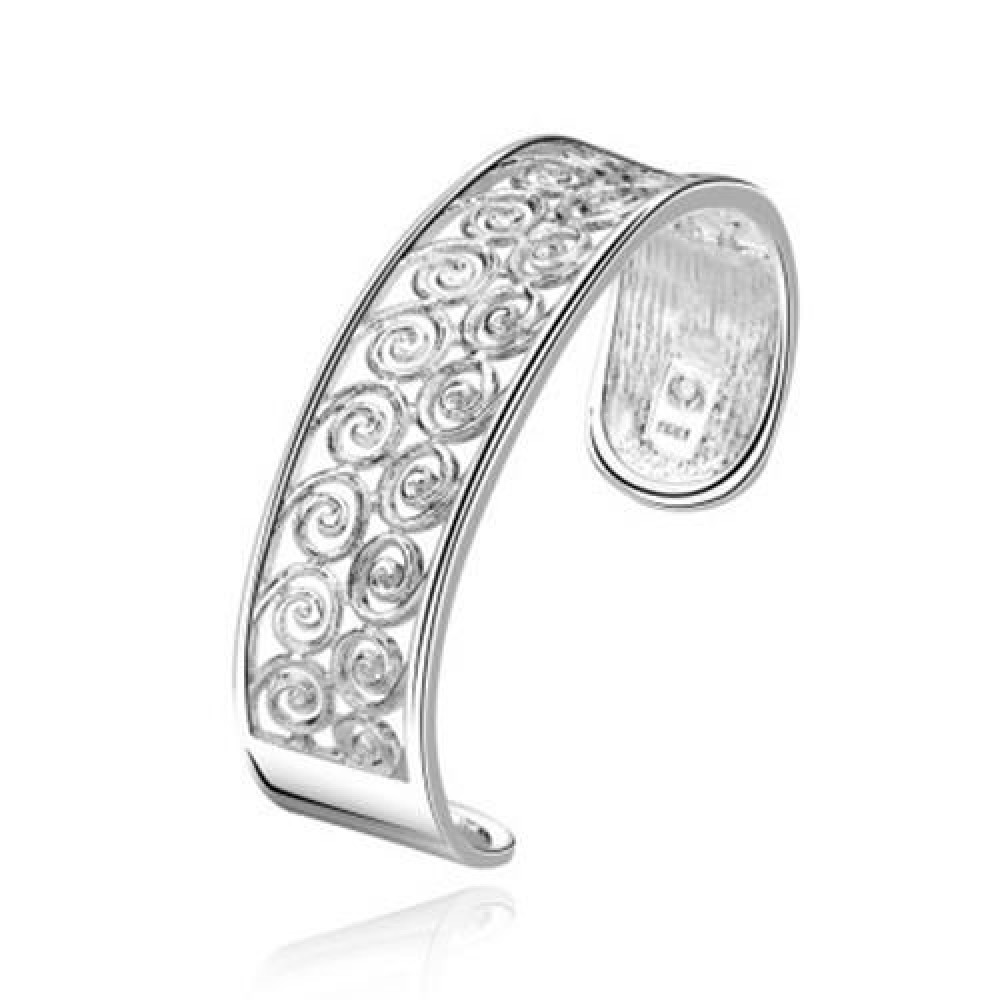 CHIC OPENWORK LINK BRACELET FOR WOMEN (WHITE)
