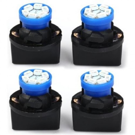 T10 SMD 1210 RED LIGHT LED INSTRUMENT PANEL DASH LAMP WITH HOLDER - 4PCS