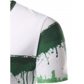 3D STRIPES PRINT ROUND COLLAR T-SHIRT FOR MEN (COLORMIX)