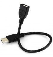 CY U2 - 237 PORTABLE USB2.0 MALE TO FEMALE EXTENSION DATA CORD (BLACK)