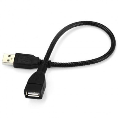 CY U2 - 237 PORTABLE USB2.0 MALE TO FEMALE EXTENSION DATA CORD (BLACK)