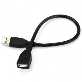 CY U2 - 237 PORTABLE USB2.0 MALE TO FEMALE EXTENSION DATA CORD (BLACK)