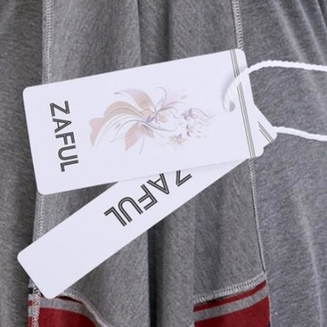 BOWKNOT STRIPED ASYMMETRICAL PLUS SIZE TEE (GRAY)