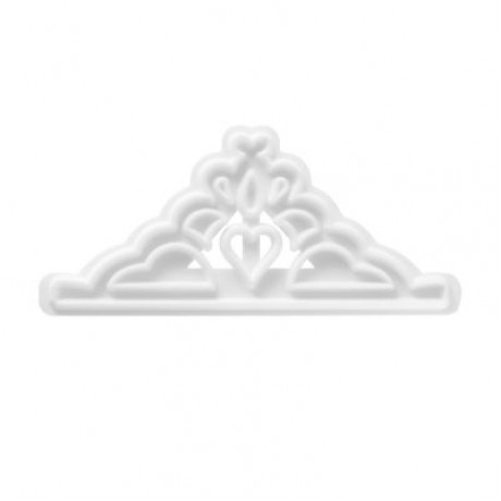 2pcs Fondant Cake Embossing Mold Bakeware (WHITE)
