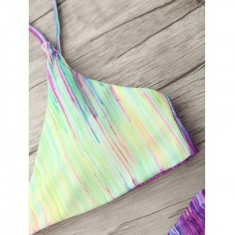 TIE DYE SPAGHETTI STRAP BIKINI SET (COLORMIX)