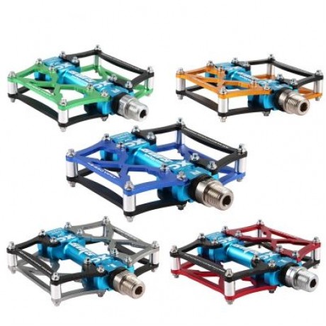 SHANMASHI Paired Cycling Mountain Bicycle Bike Bearing Pedal (BLUE)