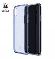 BASEUS SIMPLE SERIES (ANTI-FALL) CLEAR TPU CASE FOR IPHONE X (BLUE)