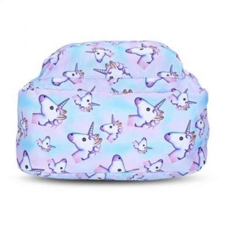 GUAPABIEN TRAVEL GIRLS 3D UNICORN PRINT BACKPACK SCHOOL BAG (BLUE)