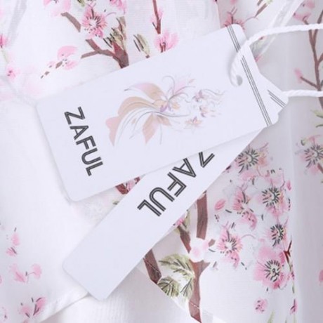 PLUS SIZE TINY FLORAL OVERLAP SLEEVELESS TOP (PINK)