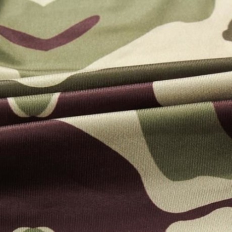 ROUND COLLAR CAMOUFLAGE SPLICED WOMEN CROP TOP WITH PANTS (ACU CAMOUFLAGE)