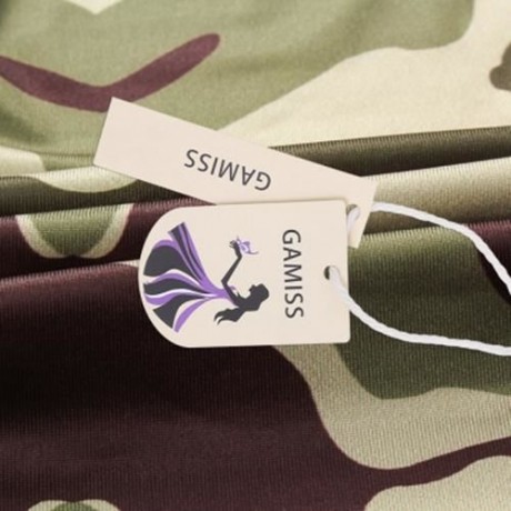 ROUND COLLAR CAMOUFLAGE SPLICED WOMEN CROP TOP WITH PANTS (ACU CAMOUFLAGE)