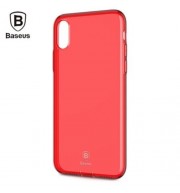 BASEUS SIMPLE SERIES PLUGGY CASE TPU BACK COVER FOR IPHONE X (RED)