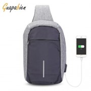 GUAPABIEN MULTIPURPOSE CROSSBODY CHEST BACKPACK FOR MEN (GRAY)