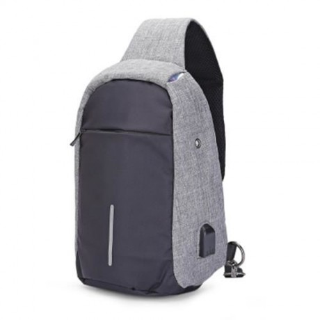 GUAPABIEN MULTIPURPOSE CROSSBODY CHEST BACKPACK FOR MEN (GRAY)