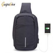 GUAPABIEN MULTIPURPOSE CROSSBODY CHEST BACKPACK FOR MEN (BLACK)