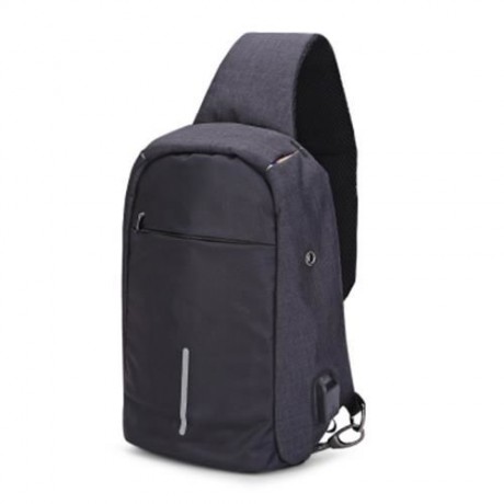 GUAPABIEN MULTIPURPOSE CROSSBODY CHEST BACKPACK FOR MEN (BLACK)