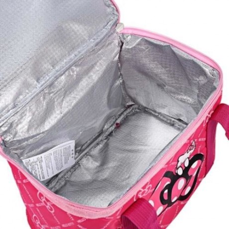 HELLO KITTY PORTABLE INSULATED THERMAL FOOD PICNIC LUNCH BAG (TUTTI FRUTTI)
