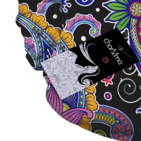 KANGAROO POCKET PAISLEY PRINT HOODIE (COLORMIX)