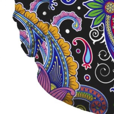 KANGAROO POCKET PAISLEY PRINT HOODIE (COLORMIX)