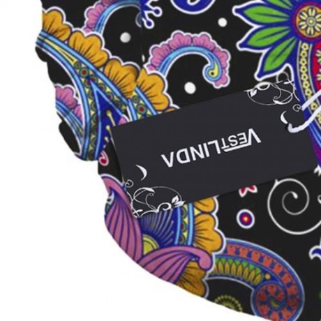 KANGAROO POCKET PAISLEY PRINT HOODIE (COLORMIX)