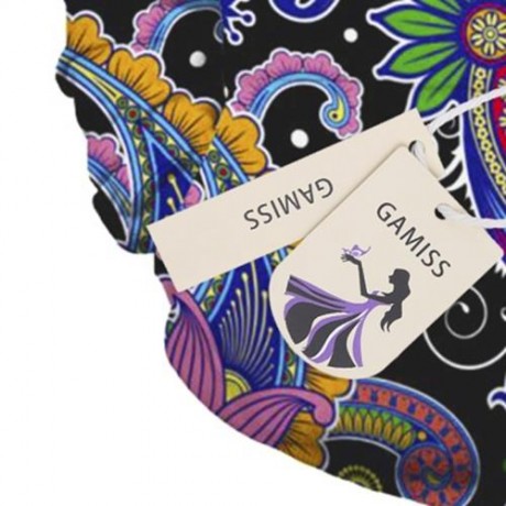 KANGAROO POCKET PAISLEY PRINT HOODIE (COLORMIX)