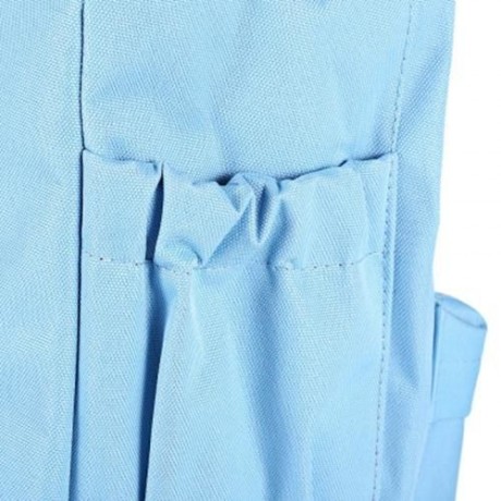 SUPER - K GIRLS PREPPY TRAVEL PATCHWORK BACKPACK SCHOOL BAG (AZURE)