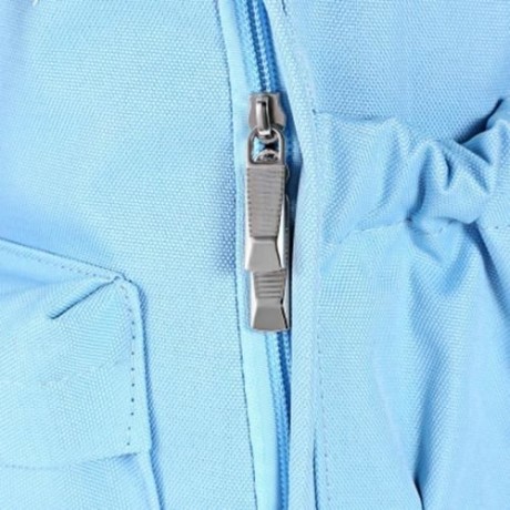 SUPER - K GIRLS PREPPY TRAVEL PATCHWORK BACKPACK SCHOOL BAG (AZURE)