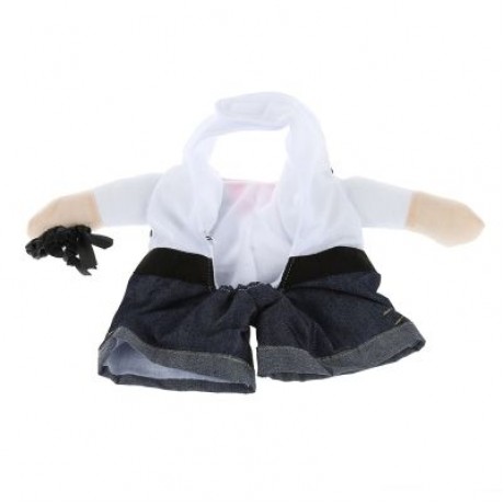 Funny Pet Dog Cat Halloween Costume Clothes (DENIM BLUE)