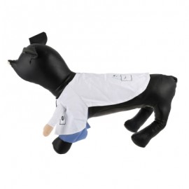 Funny Pet Dog Cat Halloween Costume Clothes (WHITE)