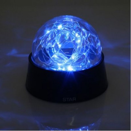 Crystal Ball Shape Firework Sparkle Desk Lamp (BLACK)