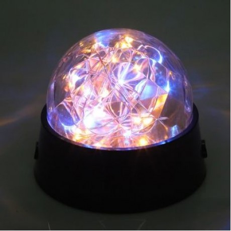 Crystal Ball Shape Firework Sparkle Desk Lamp (BLACK)