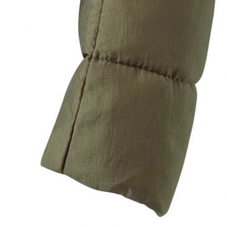 WOMEN WINTER WARM SOLID COLOR HOODED THERMAL OVERCOAT (ARMY GREEN)