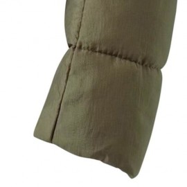 WOMEN WINTER WARM SOLID COLOR HOODED THERMAL OVERCOAT (ARMY GREEN)