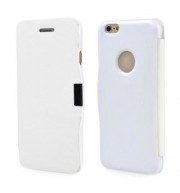 MAGNETIC FLIP LEATHER CASE COVER PROTECTIVE GEAR FOR APPLE IPHONE 6 6S 4.7 INCH (WHITE)