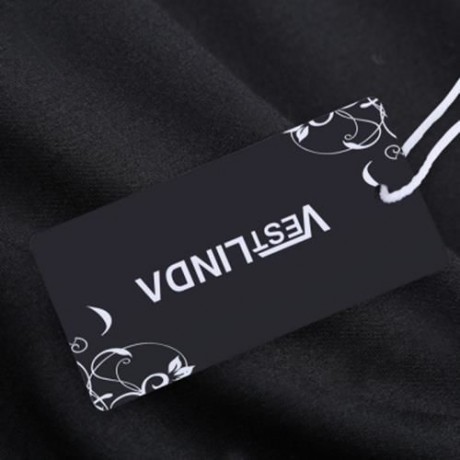 ROUND COLLAR LONG SLEEVE EMBROIDERY WOMEN SWEATSHIRT (BLACK)