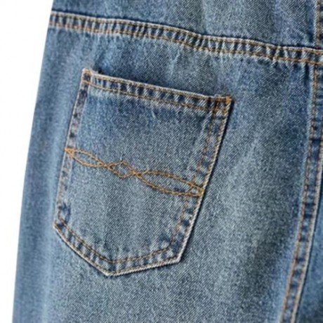VINTAGE FLORAL EMBROIDERY RIPPED WOMEN JEANS (DENIM BLUE)