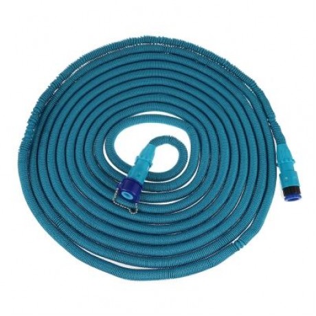 Household Expandable Garden Car Wash Hose Water Pipe (LAKE BLUE)