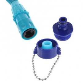 Household Expandable Garden Car Wash Hose Water Pipe (LAKE BLUE)