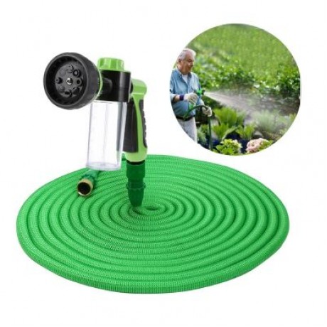 Household Expandable Garden Car Wash Hose Water Pipe (GREEN)