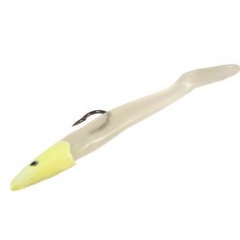 5pcs Lead Head Single Hook Bait Soft Fishing Lure (TRANSPARENT)