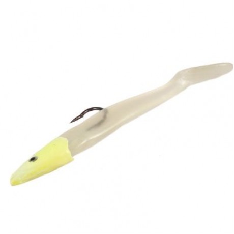 5pcs Lead Head Single Hook Bait Soft Fishing Lure (TRANSPARENT)