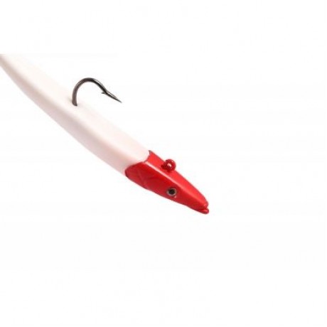 5pcs Lead Head Single Hook Bait Soft Fishing Lure (WHITE)