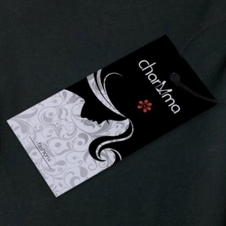 PLUS SIZE LONG SLEEVE HANDKERCHIEF T-SHIRT (BLACK)